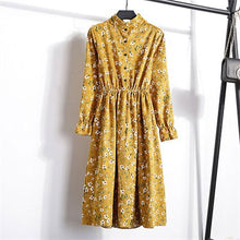 Load image into Gallery viewer, Butterfly Sleeve Elastic Waist Print Long Dress