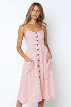 Load image into Gallery viewer, Button Striped Print Cotton Linen Casual