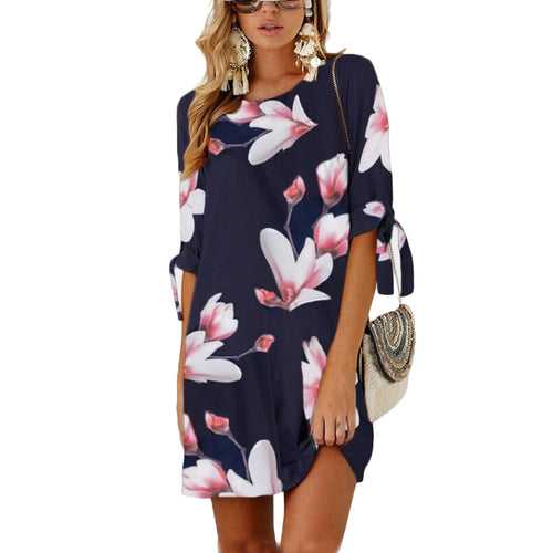 Mini Floral Chiffon Summer Dress