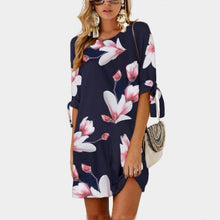 Load image into Gallery viewer, Mini Floral Chiffon Summer Dress