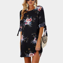 Load image into Gallery viewer, Mini Floral Chiffon Summer Dress