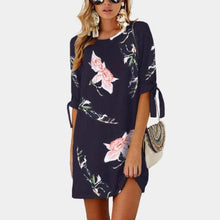Load image into Gallery viewer, Mini Floral Chiffon Summer Dress