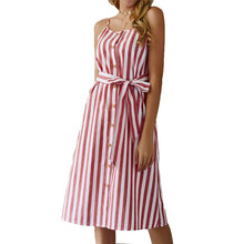 Load image into Gallery viewer, Red Striped Dress