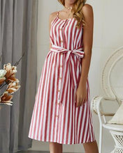 Load image into Gallery viewer, Red Striped Dress